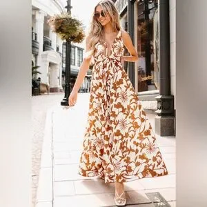 美品】Acka all sheer flower dress（beige） 美品】Acka all sheer